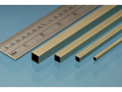 Square Brass Tube 1.6 mm x 1.6 mm 