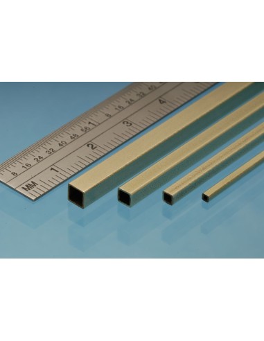Square Brass Tube 2.4 mm x 2.4 mm 