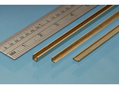 Brass I Beam 4 x 2 mm 