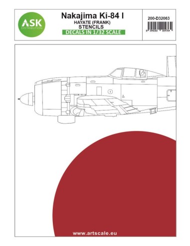 Nakajima Ki-84 Hayate (Frank) - STENCILS - Imperial Japanese Army Air Force 