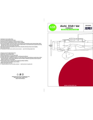 Aichi D3A1 VAL - STENCILS - Imperial Japanese Army Air Service 
