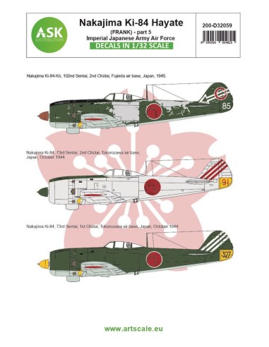 Nakajima Ki-84 Hayate (Frank) part 5 - Imperial Japanese Army Air Force 