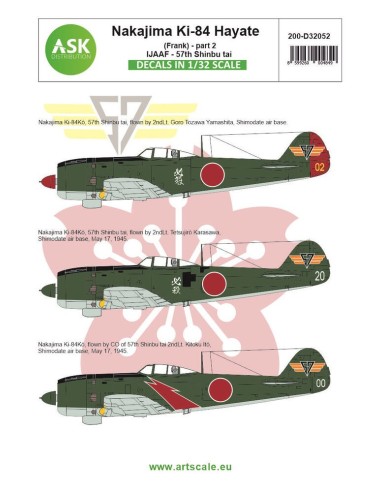 Nakajima Ki-84 Hayate (Frank) part 2 - Imperial Japanese Army Air Force - 57th Shinbu tai 
