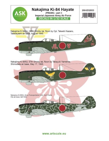Nakajima Ki-84 Hayate (Frank) part 3 - Imperial Japanese Army Air Force 
