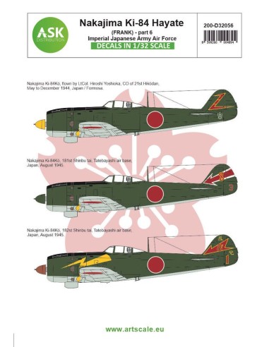 Nakajima Ki-84 Hayate (Frank) part 6 - Imperial Japanese Army Air Force 