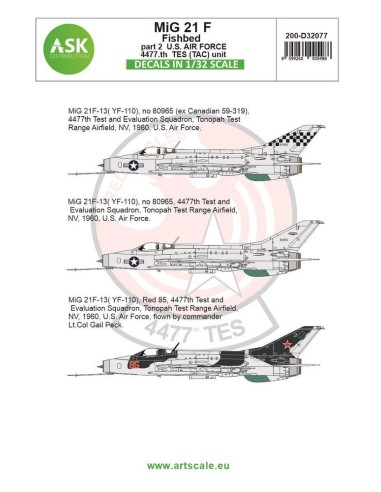 MiG-21F-13 Fishbed part 2 - US Air Force TES (TAC) unit 