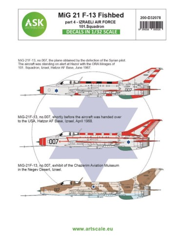 MiG-21F-13 Fishbed part 4 - Izraeli Air Force, 101. Squadron 