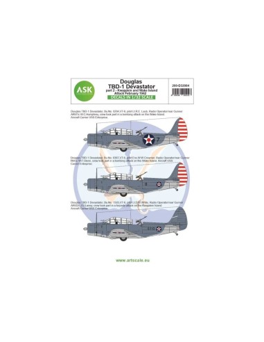 Douglas TBD-1 Devastator part 2 - Kwajalein and Wake Island Attack, February 1942 