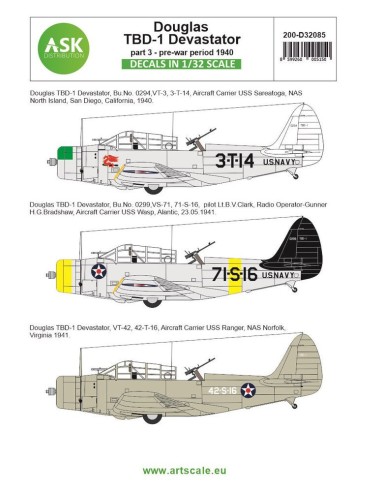 Douglas TBD-1 Devastator part 3 - pre-war period 1940 