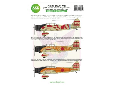 Aichi D3A1 Val part 1 - Pearl harbor raid, 7. December 1941 