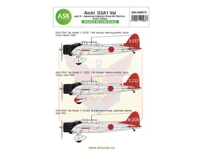 Aichi D3A1 Val part 4 - Imperial Japanese Army Air Service over China 