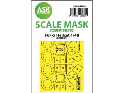 F6F-5 Hellcat double-sided express fit mask for Eduard 