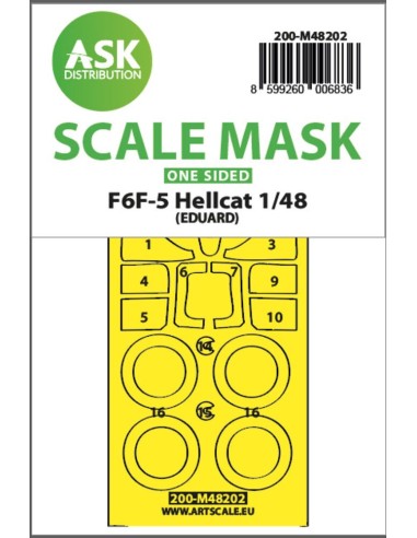 F6F-5 Hellcat one-sided express fit mask for Eduard 