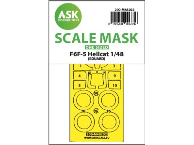 F6F-5 Hellcat one-sided express fit mask for Eduard 