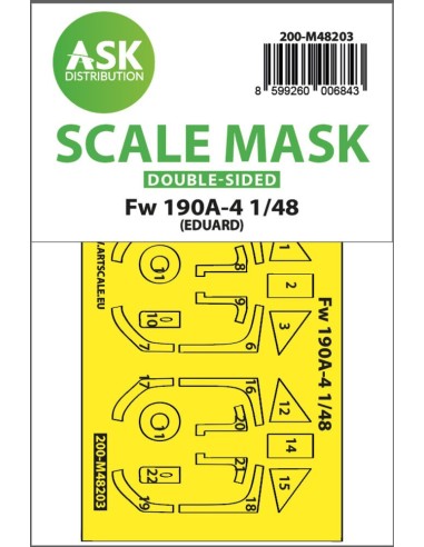 Fw 190A-4 double-sided express fit mask for Eduard 