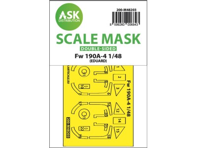 Fw 190A-4 double-sided express fit mask for Eduard 