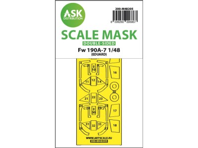 Fw 190A-7 double-sided express fit mask for Eduard 