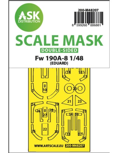 Fw 190A-8 double-sided express fit mask for Eduard 