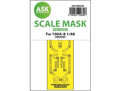 Fw 190A-8 one-sided express fit mask for Eduard 