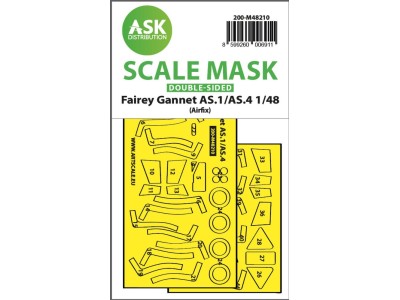 Fairey Gannet AS.1/AS.4 double-sided fit and self adhesive express mask for Airfix 