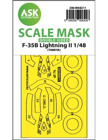 F-35B Lightning II double-sided express fit mask for Tamiya 