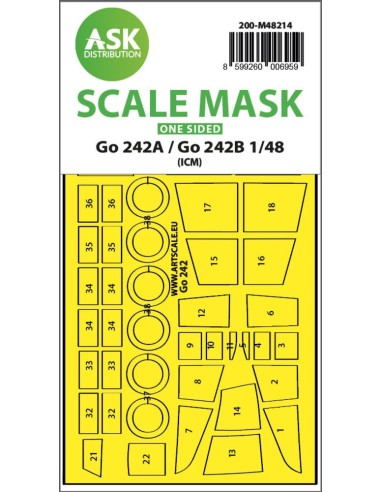 Gotha Go 242A / Go 242B one-sided express fit mask for ICM 