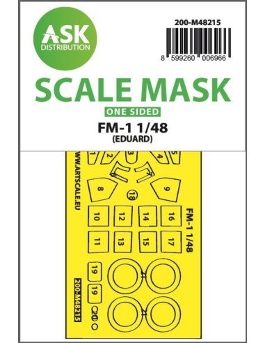 FM-1 one-sided express fit mask for Eduard 