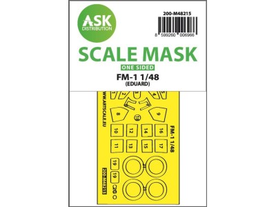 FM-1 one-sided express fit mask for Eduard 