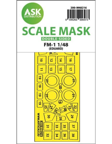 FM-1 double-sided express fit mask for Eduard 
