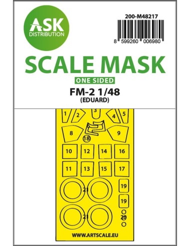 FM-2 one-sided express fit mask for Eduard 