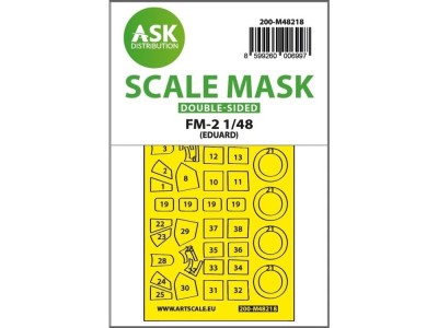 FM-2 double-sided express fit mask for Eduard 