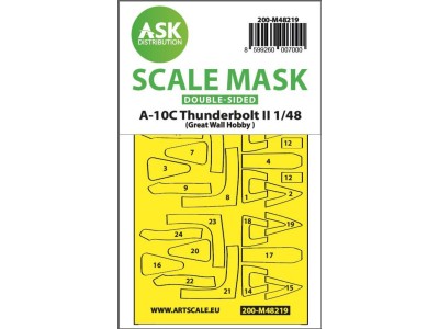 A-10C Thunderbolt II double-sided express fit mask for Great Wall Hobby 