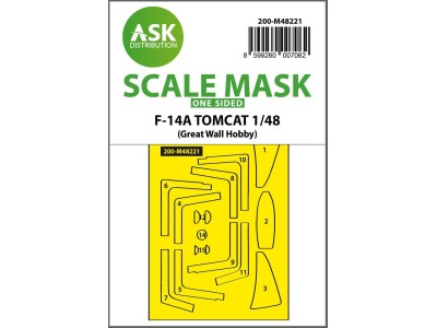 F-14A Tomcat one-sided express fit mask for Great Wall Hobby 
