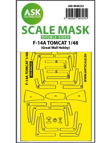 F-14A Tomcat double-sided express fit mask for Great Wall Hobby 