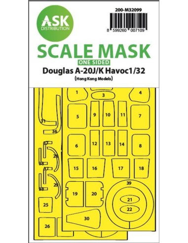 A-20J/K Havoc - one-sided express mask for HK Models 