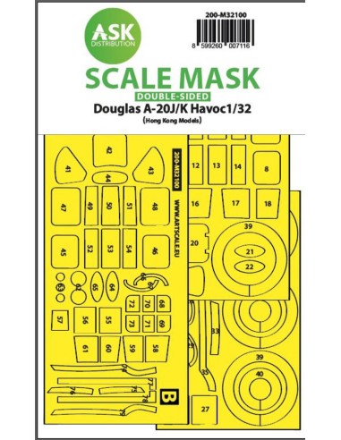 A-20J/K Havoc double-sided express mask for HK Models 