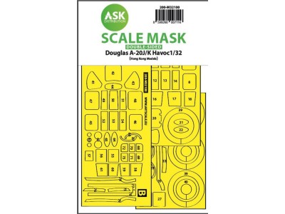 A-20J/K Havoc double-sided express mask for HK Models 