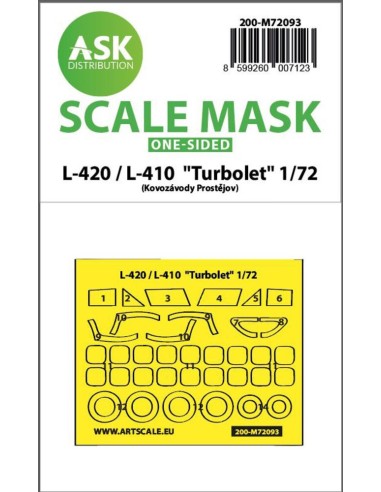L-410 / L-420 Turbolet one-sided express fit mask for KP Models 