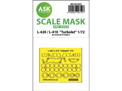 L-410 / L-420 Turbolet one-sided express fit mask for KP Models 