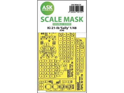 Ki-21-Ib Sally double-sided express fit mask for ICM 