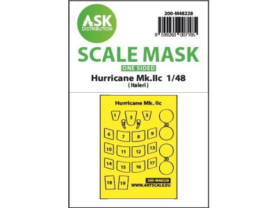 Hawker Hurricane Mk.IIc one-sided express mask for Italeri 