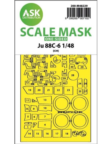 Ju 88C-6 one-sided express fit mask for ICM 