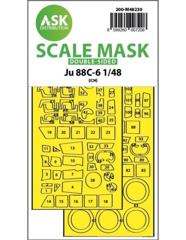Ju 88C-6 double-sided express fit mask for ICM 
