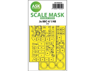 Ju 88C-6 double-sided express fit mask for ICM 