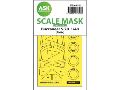Buccaneer S.2B one-sided express fit mask for Airfix 