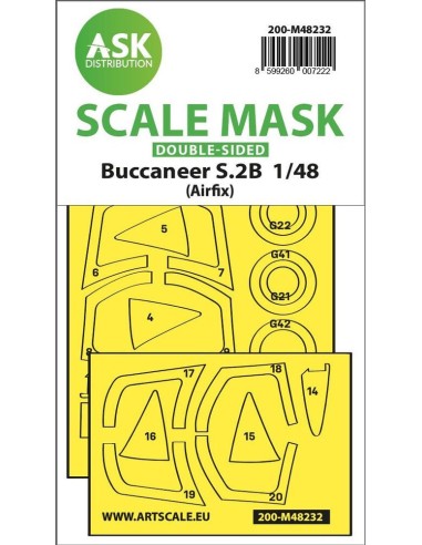 Buccaneer S.2B double-sided express fit mask for Airfix 