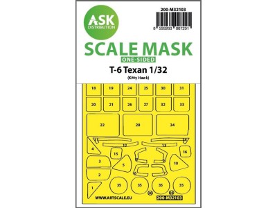T-6 Texan one-sided express fit mask for Kitty Hawk 