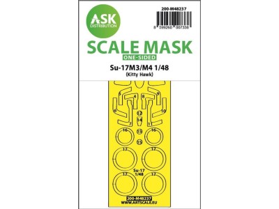 Su-17M3/M4  one-sided express fit mask for Kitty Hawk 