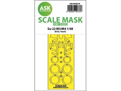Su-22M3/M4  one-sided express fit mask for Kitty Hawk 