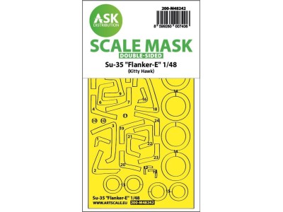 Su-35  Flanker-E double-sided express fit mask for Kitty Hawk 